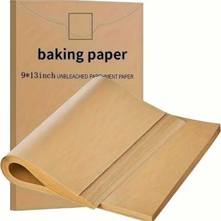 50pcs Pre-Cut Non-Stick Parchment Paper Baking Sheets