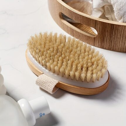 High-Quality Natural Bristle Body Brush