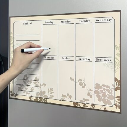 A Magnetic Dry-Erase Planner Board for Weekly Planning