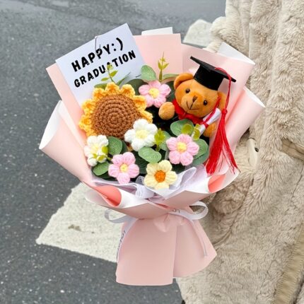 Happy Graduation Teddy Bear Bouquet