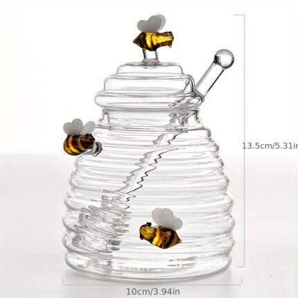 1pc Glass Honey Jar 500ML