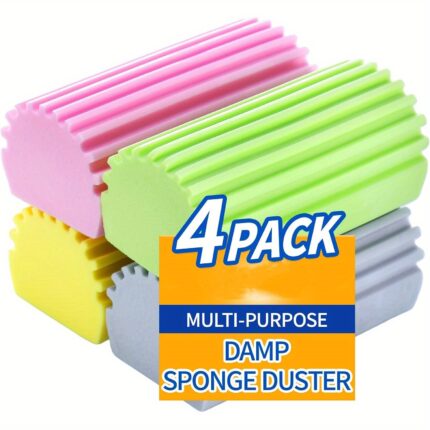 4pcs Vibrant Color Damp Dusting Sponges