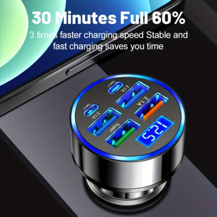 Fast Charging 4-Port Car Charger